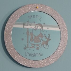Merry Christmas Santa Mirror