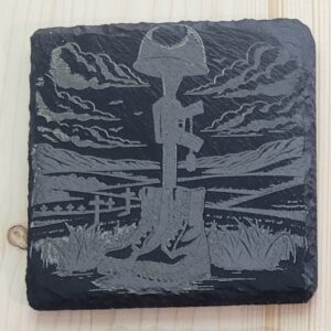 Soldiers Sacrifice Slate Coaster