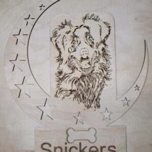 Wood Custom Pet Art Example With Cutouts