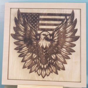 American Eagle with Flag Wall Art