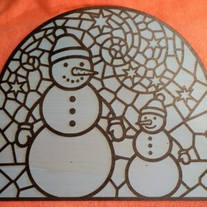 Wood Snowman Wall Art