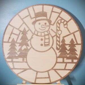 Wood Snowman Wall Art