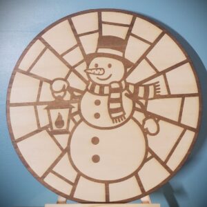 Wood Snowman Wall Art