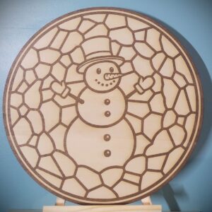 Wood Snowman Wall Art