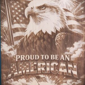 Proud to be an American Wood Wall Art