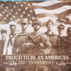 USA Militarty Proud to Be an American Wall Art