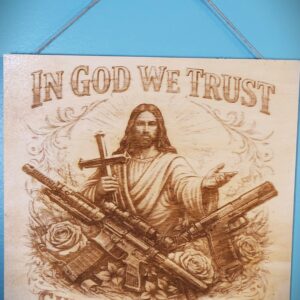 In God We Trust Wood Wall Art