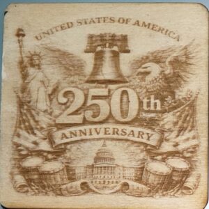250th Anniversary Wood Coasters