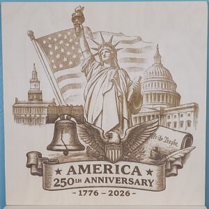 250th Anniversary Wood Wall Art