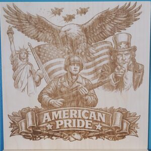 American Pride Wood Wall Art