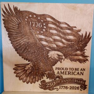 Proud to Be an American Wood Wall Art